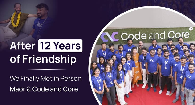 Code and Core Hosts European Founder Maor Kotler After 12 Years Of Partnership Built On Trust And Friendship